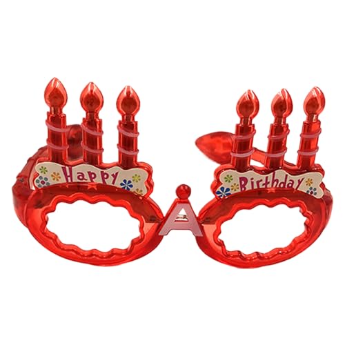 BELOWSYALER Leuchtende Geburtstagsbrille mit LED-Licht, Rahmen für Kinder und Erwachsene, Geburtstagspartys, Halloween, Weihnachten BELOWSYALER Leuchtende Geburtstagsbrille mit LED-Licht, Rahmen für Kinder und Erwachsene, Geburtstagspartys, Halloween, Weihnachten von BELOWSYALER