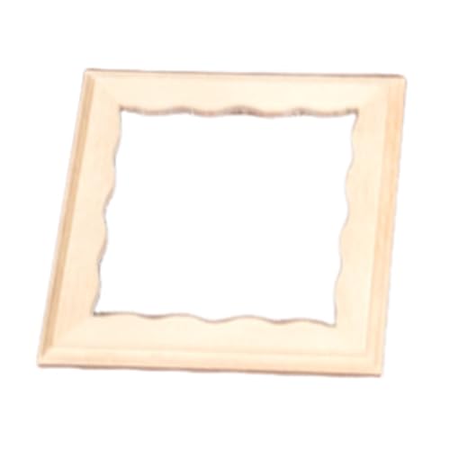 BELOWSYALER Realistisches Holz Zakka Realistische Pretend Play Display Bilderrahmen Modell Spielzeug für 1:12 Puppenhaus von BELOWSYALER
