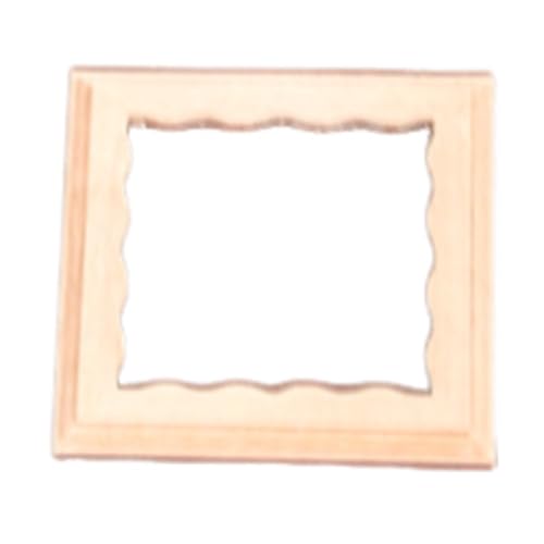 BELOWSYALER Realistisches Holz Zakka Realistische Pretend Play Display Bilderrahmen Modell Spielzeug für 1:12 Puppenhaus von BELOWSYALER