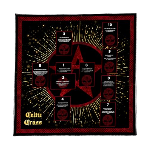 BELOWSYALER Wahrsager-Tischdecke, Kartenlesung, Astrologie, Tarots, Karte, Tischdecke, Altar, Stoff, Wahrsagungen, Brettspiel-Zubehör BELOWSYALER Wahrsager-Tischdecke, Kartenlesung, Astrologie, Tarots, Karte, Tischdecke, Altar, Stoff, Wahrsagungen, Brettspiel-Zubehör von BELOWSYALER