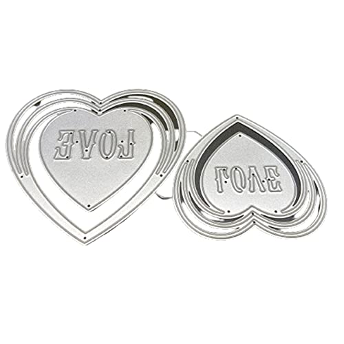 Metall-Stanzschablone mit Blatt-Herz, zum Basteln, Karbonstahl, Prägeschablone, Scrapbooking, für Karten, Stanzformen, Scrapbooking, Schablonen Metall-Stanzschablone mit Blatt-Herz, zum Basteln, Karbonstahl, Prägeschablone, Scrapbooking, für Karten, Stanzformen, Scrapbooking, Schablonen von BELOWSYALER
