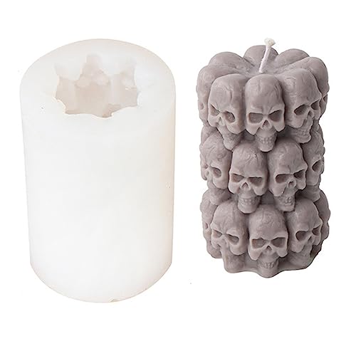 Seifenformen, Handarbeit, Seifenzubehör, Totenkopf-Form, Silikon, für Handarbeitswerkzeuge von BELOWSYALER