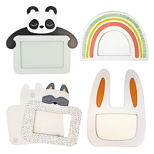 BEMIRO 4er Set Kinder Bilderrahmen Holz Verschiedene Motive - ca. 25 cm Kinder Bilderrahmen 10x15 große Fotos BEMIRO 4er Set Kinder Bilderrahmen Holz Verschiedene Motive - ca. 25 cm Kinder Bilderrahmen 10x15 große Fotos von BEMIRO