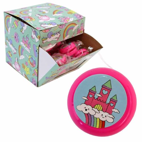 Mini Einhorn Yoyo – 36er Set Pinke Yo-Yos mit weißen Schnüren & niedlichen Motiven – ca. 4 cm – Mitgebsel Kindergeburtstag & Party – ab 3 Jahren Mini Einhorn Yoyo – 36er Set Pinke Yo-Yos mit weißen Schnüren & niedlichen Motiven – ca. 4 cm – Mitgebsel Kindergeburtstag & Party – ab 3 Jahren von BEMIRO