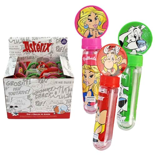 Seifenblasen für Kinder – 24er Set – 13,5 cm Flasche mit 35 ml Inhalt – 3 Motive – Perfekt für den Sommer von BEMIRO