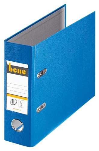 Bene 105750 293000BL Ordner Standard A5 blau Kunststoff von BENE