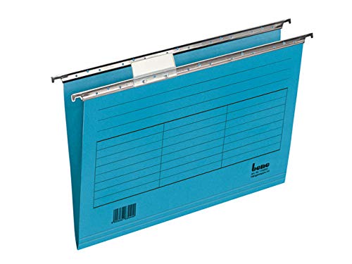 bene Hängemappe, 230 g/m², A4, blau (5 Stück), Sie erhalten 1 Packung á 5 Stück von BENE