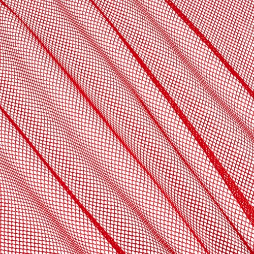 BENECREAT 0,9 x 1,55 m Netzstoff, rotes Netz-Grilltuch, leicht dehnbar für Rucksacktaschen und -gurte, Netzkleidung, Netztasche, Einkaufstasche von BENECREAT