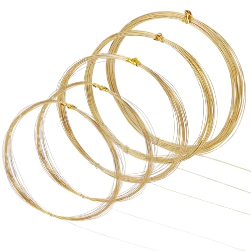 BENECREAT 0.5 mm Blanker Massiver Messingdraht, 50m 4 Größen Runder Weicher Messingdraht, Reiner Messingdraht Für Schmuckherstellung, Das Basteln Und Das Verpacken von Edelsteinen BENECREAT 0.5 mm Blanker Massiver Messingdraht, 50m 4 Größen Runder Weicher Messingdraht, Reiner Messingdraht Für Schmuckherstellung, Das Basteln Und Das Verpacken von Edelsteinen von BENECREAT