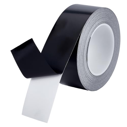 BENECREAT 1 Rolle 50m LED Lichtschutzband, 50mm Breit Schwarz Lichtdimmband Mit Selbstklebender Rückseite Für Elektronik, Wecker, Radio, Kabelbox, Monitor, 0.1mm Dick von BENECREAT