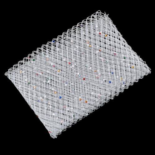 BENECREAT 1 m Vogelkäfig Schleiernetzstoff 42.5cm Weißer Russischer Millinery Netzstoff Tüllstoff Netzhut Schleier Mit Buntem Diamanten Für Hochzeitsdekoration DIY Brautschleier BENECREAT 1 m Vogelkäfig Schleiernetzstoff 42.5cm Weißer Russischer Millinery Netzstoff Tüllstoff Netzhut Schleier Mit Buntem Diamanten Für Hochzeitsdekoration DIY Brautschleier von BENECREAT