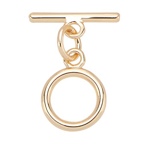 BENECREAT 10 Sets 18K Vergoldete Messing Kippverschlüsse Mit Biegeringen Flache Runde Kippverschlüsse Steckverbinder Für Die Schmuckherstellung von Halskettenarmbändern, Ring: 12x9x1.5 mm BENECREAT 10 Sets 18K Vergoldete Messing Kippverschlüsse Mit Biegeringen Flache Runde Kippverschlüsse Steckverbinder Für Die Schmuckherstellung von Halskettenarmbändern, Ring: 12x9x1.5 mm von BENECREAT