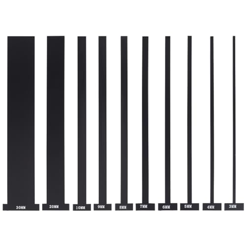 BENECREAT 10 Stück Acryl-Abstandshalter Für Buchbinder, Handgefertigte Werkzeuge Buchbinderbedarf Schwarze T-Förmige Gerade Kante Zum Herstellen von Büchern Mit Doppelter Einbandstruktur BENECREAT 10 Stück Acryl-Abstandshalter Für Buchbinder, Handgefertigte Werkzeuge Buchbinderbedarf Schwarze T-Förmige Gerade Kante Zum Herstellen von Büchern Mit Doppelter Einbandstruktur von BENECREAT