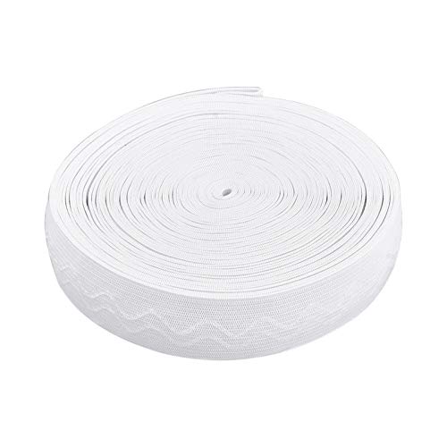 BENECREAT 10 Yards 25mm breites rutschfestes elastisches Silikon Greiferband Flaches Taillenband, das elastisches Band für das Kleidungsnähprojekt näht, weiß BENECREAT 10 Yards 25mm breites rutschfestes elastisches Silikon Greiferband Flaches Taillenband, das elastisches Band für das Kleidungsnähprojekt näht, weiß von BENECREAT