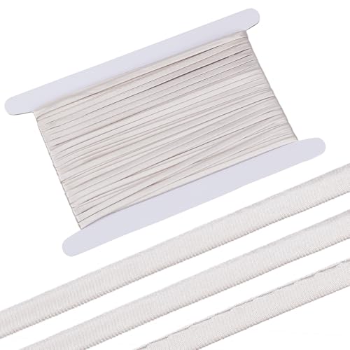 BENECREAT 10 m Langer Korsettgurt Aus Beigem Satin 5mm Breite Schnürriemen Für Die Korsettrückseite Verstellbares Satinband Für Hochzeitskorsetts als Bekleidungszubehör von BENECREAT