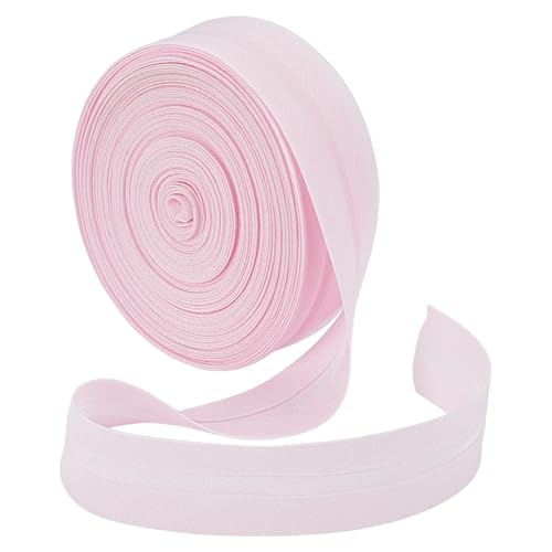 BENECREAT 10 m Schrägband Mit Einfacher Falte 18mm Rosa Quiltbandbesatz Saumband Für Schürze Mantel Kunsthandwerk Nähzubehör Bekleidungszubehör von BENECREAT