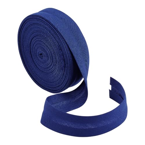 BENECREAT 10 m Schrägband Mit Einfacher Falte Schrägband Aus Polycotton 20mm Breit Nachtblau Saumband Zum Nähen von DIY Kleidungsstücken Nähen Rohrleitungen Quilten von BENECREAT