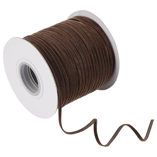 BENECREAT 100Yards/91m Kokosnussbraunes Samtband, 4mm breites schmales Vintage-Band für Weihnachtsdekorationen, Geschenkverpackungen, Blumensträuße, Kranzdekorationen, Schleifenherstellung BENECREAT 100Yards/91m Kokosnussbraunes Samtband, 4mm breites schmales Vintage-Band für Weihnachtsdekorationen, Geschenkverpackungen, Blumensträuße, Kranzdekorationen, Schleifenherstellung von BENECREAT
