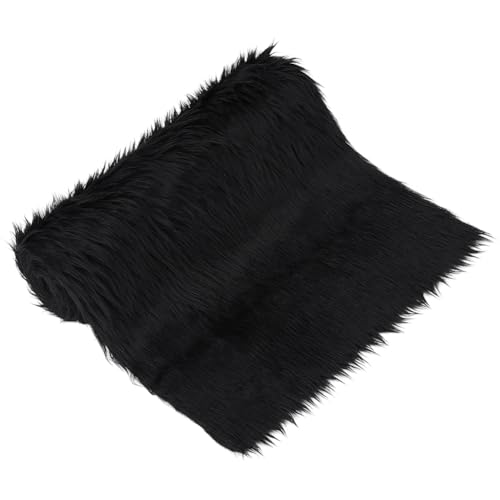 BENECREAT 100cm Schwarzer Kunstpelzstoff 30cm Weicher Plüschstoff Näh Und Bastelmaterialien Für Kostüme Teppiche Kissen Dekorationen BENECREAT 100cm Schwarzer Kunstpelzstoff 30cm Weicher Plüschstoff Näh Und Bastelmaterialien Für Kostüme Teppiche Kissen Dekorationen von BENECREAT