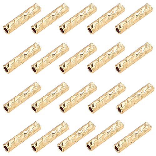 BENECREAT 100pcs Vergoldete Rohrperlen Nudelrohr Diamantschliff Gebogene Perlen 7x1.5mm Mit Kunststoffbehälter Für DIY Handwerk Schmuckherstellung BENECREAT 100pcs Vergoldete Rohrperlen Nudelrohr Diamantschliff Gebogene Perlen 7x1.5mm Mit Kunststoffbehälter Für DIY Handwerk Schmuckherstellung von BENECREAT