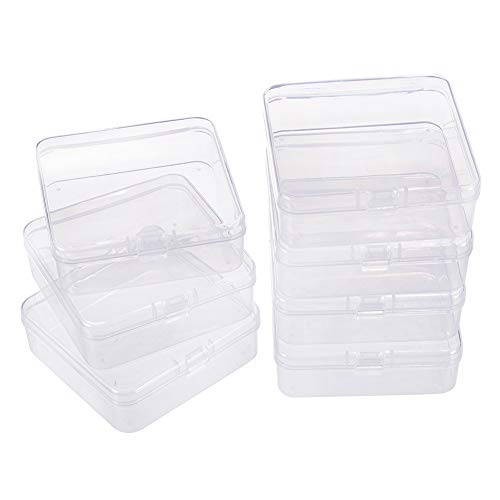 BENECREAT 10er Pack Quadratische durchsichtige Kunststoffperlen-Aufbewahrungsbehälter Kasten mit Klappdeckeln für Kleinteile, Pillen, Kräuter, kleine Perlen, Jewerlry-Ergebnisse (8,2 x 8,2 x 2,8 cm) BENECREAT 10er Pack Quadratische durchsichtige Kunststoffperlen-Aufbewahrungsbehälter Kasten mit Klappdeckeln für Kleinteile, Pillen, Kräuter, kleine Perlen, Jewerlry-Ergebnisse (8,2 x 8,2 x 2,8 cm) von BENECREAT