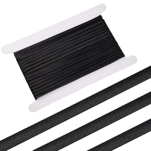 BENECREAT 10m/10.94 Yards Schwarzes Satin Korsettband, 5mm breite Korsett Rücken Schnürung Riemen Einstellbare Hochzeit Korsett Satin Band für Kleidung Zubehör BENECREAT 10m/10.94 Yards Schwarzes Satin Korsettband, 5mm breite Korsett Rücken Schnürung Riemen Einstellbare Hochzeit Korsett Satin Band für Kleidung Zubehör von BENECREAT