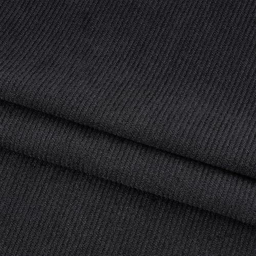 BENECREAT 11 Wales Cord Stoff, 1x1.5m DIY Nähen Handwerk Materialien Cord Polster Stoff für Nähen Mantel Shirt Kleid Hose Kostüm Sofa DIY, schwarz BENECREAT 11 Wales Cord Stoff, 1x1.5m DIY Nähen Handwerk Materialien Cord Polster Stoff für Nähen Mantel Shirt Kleid Hose Kostüm Sofa DIY, schwarz von BENECREAT