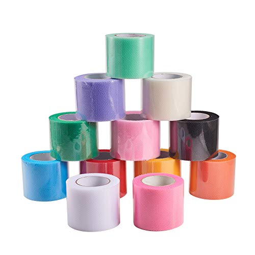 BENECREAT 12 Rollen 300 Yards/900FT Regenbogen Tüll Stoff Rollen Netzstoff 5,1 cm x 22 Meter Spule für Hochzeit Party Dekoration DIY Handwerk Schleier Nähen Muttertag Geschenkverpackung BENECREAT 12 Rollen 300 Yards/900FT Regenbogen Tüll Stoff Rollen Netzstoff 5,1 cm x 22 Meter Spule für Hochzeit Party Dekoration DIY Handwerk Schleier Nähen Muttertag Geschenkverpackung von BENECREAT