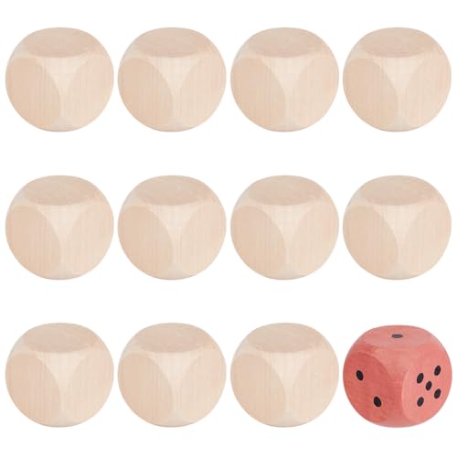 BENECREAT 12 Stück Leere Holzwürfel 40x40x40mm Große Zweiseitige Holzwürfel Mit Abgerundeten Ecken DIY Graffiti Würfel Zum Bemalen Zeichnung Kleben Stapeln Färbung BENECREAT 12 Stück Leere Holzwürfel 40x40x40mm Große Zweiseitige Holzwürfel Mit Abgerundeten Ecken DIY Graffiti Würfel Zum Bemalen Zeichnung Kleben Stapeln Färbung von BENECREAT