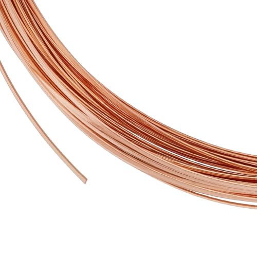 BENECREAT 12 m Flacher Kupferdraht Der Stärke 32 0.6mm Breiter Flacher Basteldraht Anlaufbeständiger Schmuckdraht Für Die Herstellung von DIY Schmuckstücken BENECREAT 12 m Flacher Kupferdraht Der Stärke 32 0.6mm Breiter Flacher Basteldraht Anlaufbeständiger Schmuckdraht Für Die Herstellung von DIY Schmuckstücken von BENECREAT