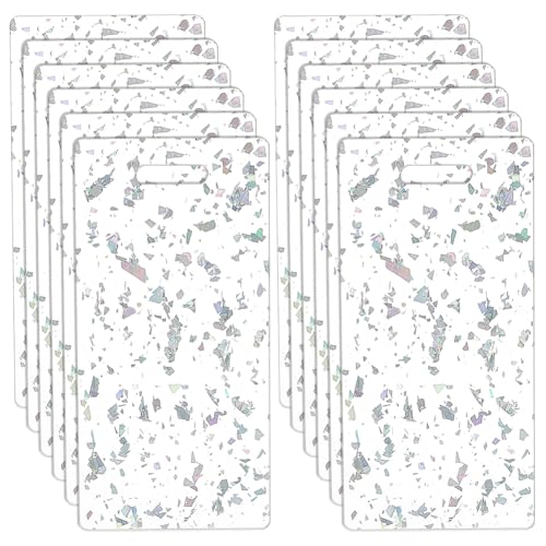 BENECREAT 12 x transparente Acryl-Plaketten mit feinem Glitzer, 11,2 x 5,3 cm, rechteckiger Acryl-Rohling Buddy mit Schutzfolie für Krankenschwester, Lehrer, Labortechnik, Rezeptionisten, Loch: 20 x 5 BENECREAT 12 x transparente Acryl-Plaketten mit feinem Glitzer, 11,2 x 5,3 cm, rechteckiger Acryl-Rohling Buddy mit Schutzfolie für Krankenschwester, Lehrer, Labortechnik, Rezeptionisten, Loch: 20 x 5 von BENECREAT