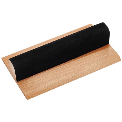 BENECREAT 12x20 cm Schneiderklöppel Aus Holz, Schwarze Pressstange, Professionelles Nähwerkzeug Aus Holz Zum Nähen， Glätten von Stoffen Und Punktpressen von BENECREAT