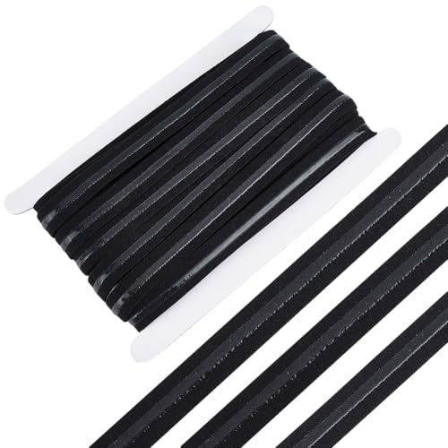 BENECREAT 13.7 m Elastisches Band Mit Griff 15.5mm Breites Schwarzes Rutschfestes Silikonband Elastischer Bandgürtel Für Kleidungsstücke Basteln Gürtel Hosenbund Nähzubehör BENECREAT 13.7 m Elastisches Band Mit Griff 15.5mm Breites Schwarzes Rutschfestes Silikonband Elastischer Bandgürtel Für Kleidungsstücke Basteln Gürtel Hosenbund Nähzubehör von BENECREAT