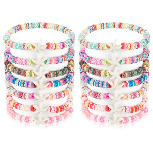 BENECREAT 14 Stück 7 Farbige Polymer Ton Stretch Armbänder Blumen Und Seestern Layering Armband Sommer Strandarmband Stapelbare Freundschaftsarmbänder Mit Perlen Innendurchmesser: 8.5cm BENECREAT 14 Stück 7 Farbige Polymer Ton Stretch Armbänder Blumen Und Seestern Layering Armband Sommer Strandarmband Stapelbare Freundschaftsarmbänder Mit Perlen Innendurchmesser: 8.5cm von BENECREAT