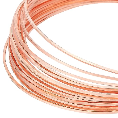 BENECREAT 19.6 Fuß Blanker Kupferdraht, 18 Gague Quadratischer Kupferdraht Anlaufgeschützt Bastel-Schmuckdraht Für Schmuck-DIY, Armbänder, Ohrringe, Blumenhandwerk BENECREAT 19.6 Fuß Blanker Kupferdraht, 18 Gague Quadratischer Kupferdraht Anlaufgeschützt Bastel-Schmuckdraht Für Schmuck-DIY, Armbänder, Ohrringe, Blumenhandwerk von BENECREAT