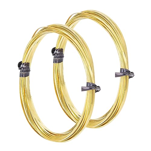 BENECREAT 2 Rolle 12m 34 Gauge Messing-Lünettendraht, 1mm Breiter Flacher Basteldraht Biegbarer Draht Bastel- Und Schmuckdraht Für Schmuckherstellung, Edelsteinverpackung BENECREAT 2 Rolle 12m 34 Gauge Messing-Lünettendraht, 1mm Breiter Flacher Basteldraht Biegbarer Draht Bastel- Und Schmuckdraht Für Schmuckherstellung, Edelsteinverpackung von BENECREAT