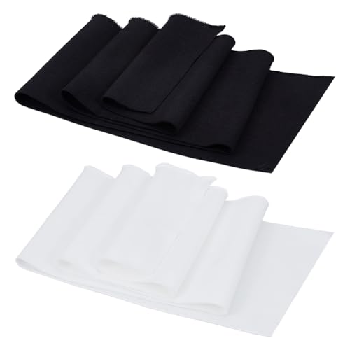 BENECREAT 2 Stück 2 Farben Schwarz Weiß Rippbündchenstoff, 1mx15cm Stretch Feinripp Strickstoff Elastisches Strickmaterial für Bund Nackenband Manschetten Jackenverlängerung BENECREAT 2 Stück 2 Farben Schwarz Weiß Rippbündchenstoff, 1mx15cm Stretch Feinripp Strickstoff Elastisches Strickmaterial für Bund Nackenband Manschetten Jackenverlängerung von BENECREAT