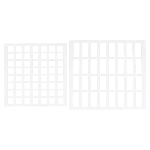 BENECREAT 2 Stück Acryl Zeichen Und Malschablonen Vorlage Für Geometrisches Zeichnen Rechteck Und Quadrat Farbmustervorlage Für Stoffwände Zum Basteln 2.5mm Dick von BENECREAT