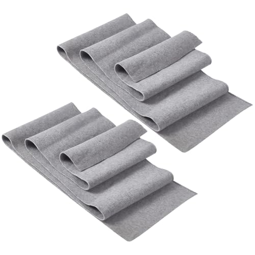 BENECREAT 2 Stück Rippbündchenstoff 100x15cm Grauer Stretch Feinripp Strickstoff Für Bund Nackenband Manschetten Jackenverlängerung Bekleidungszubehör BENECREAT 2 Stück Rippbündchenstoff 100x15cm Grauer Stretch Feinripp Strickstoff Für Bund Nackenband Manschetten Jackenverlängerung Bekleidungszubehör von BENECREAT