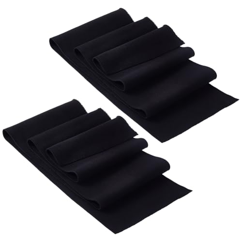 BENECREAT 2 Stück Rippbündchenstoff 100x15cm Schwarzer Stretch Feinripp Strickstoff Für Bund Nackenband Manschetten Jackenverlängerung Bekleidungszubehör BENECREAT 2 Stück Rippbündchenstoff 100x15cm Schwarzer Stretch Feinripp Strickstoff Für Bund Nackenband Manschetten Jackenverlängerung Bekleidungszubehör von BENECREAT