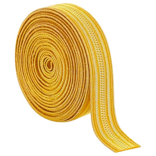 BENECREAT 2 m Metallisches Französisches Zopfband 10mm Breites Goldenes Satinband Für Uniformen Bänder Schulterklappen Stickerei Und Schmuckherstellung BENECREAT 2 m Metallisches Französisches Zopfband 10mm Breites Goldenes Satinband Für Uniformen Bänder Schulterklappen Stickerei Und Schmuckherstellung von BENECREAT