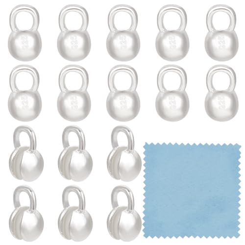 BENECREAT 20 Stück 925 Quetschperlen Aus Sterlingsilber, 6x3.8mm Runde Perlenspitzen Kalottenenden Muschelknotenhülle Für Schmuckherstellung, Bastelarbeiten, Bohrung: 1.8 mm BENECREAT 20 Stück 925 Quetschperlen Aus Sterlingsilber, 6x3.8mm Runde Perlenspitzen Kalottenenden Muschelknotenhülle Für Schmuckherstellung, Bastelarbeiten, Bohrung: 1.8 mm von BENECREAT