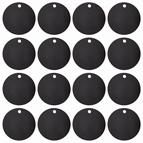 BENECREAT 20 Stück Schwarze, Flache, Runde, Blanko Stanzetiketten, 40mm Aluminium-Etiketten Mit Loch Für Armband-Schmuckherstellung, 1mm Dick BENECREAT 20 Stück Schwarze, Flache, Runde, Blanko Stanzetiketten, 40mm Aluminium-Etiketten Mit Loch Für Armband-Schmuckherstellung, 1mm Dick von BENECREAT
