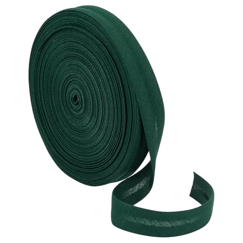 BENECREAT 20 m Grünes Schrägband 15mm Saumband Aus Polyester Baumwolle Bulkware Zum Nähen von DIY Kleidungsstücken Nähen Quilten Säumen Binden Basteln von BENECREAT