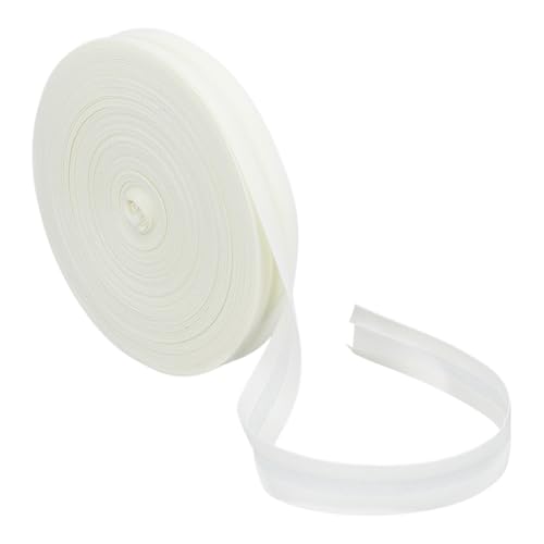 BENECREAT 20 m Weißes Schrägband 15mm Saumband Aus Polyester Baumwolle Bulkware Zum Nähen von DIY Kleidungsstücken Nähen Quilten Säumen Binden Basteln von BENECREAT