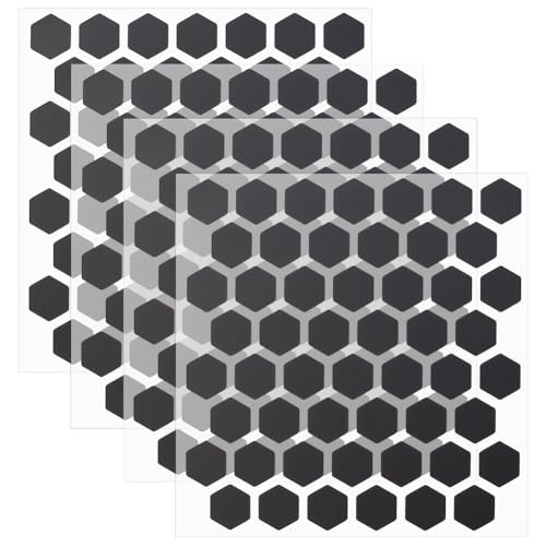 BENECREAT 208 x Schwarze Reflektierende Sechseck Fahrradaufkleber. 4 Stück Hexagon Vinyl Aufkleber Zubehör Reflektierende Aufkleber Sechseck Für Fahrradrahmen Helm Roller Pedale BENECREAT 208 x Schwarze Reflektierende Sechseck Fahrradaufkleber. 4 Stück Hexagon Vinyl Aufkleber Zubehör Reflektierende Aufkleber Sechseck Für Fahrradrahmen Helm Roller Pedale von BENECREAT
