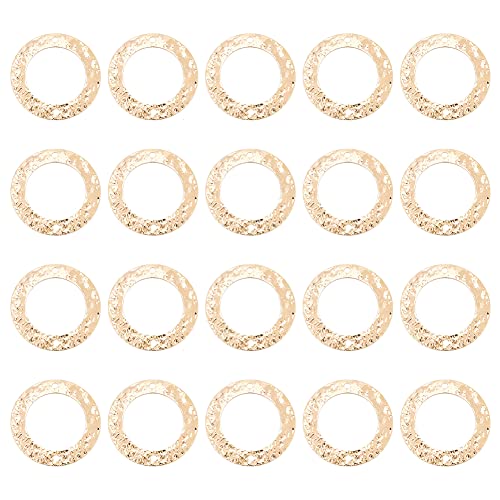 BENECREAT 20PCS 18 Karat vergoldete Verbindungsringe Messingring Schmuckverbinder für Armbänder Halskette DIY Herstellung, 21mm Durchmesser BENECREAT 20PCS 18 Karat vergoldete Verbindungsringe Messingring Schmuckverbinder für Armbänder Halskette DIY Herstellung, 21mm Durchmesser von BENECREAT