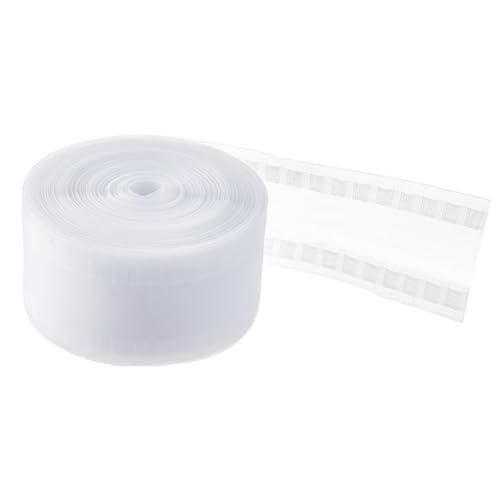 BENECREAT 25 m/27 Yard Wellenvorhangband, Weißes Vorhangband Aus Nylon, Transparentes Gardinenfaltenband Zum Anbringen & Fixieren von Vorhängen, 80 mm BENECREAT 25 m/27 Yard Wellenvorhangband, Weißes Vorhangband Aus Nylon, Transparentes Gardinenfaltenband Zum Anbringen & Fixieren von Vorhängen, 80 mm von BENECREAT