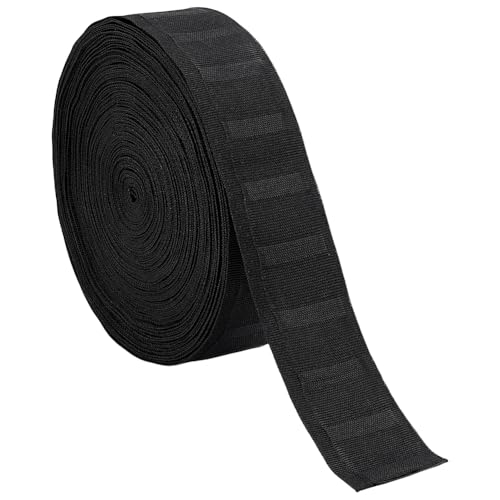 BENECREAT 25 m Gardinenfaltenband 40mm Breites Vorhangband Abnehmbares Falten Bastelband Für Heimdekorationsprojekte DIY Kneiffalten (Schwarz) von BENECREAT