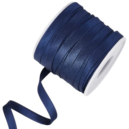 BENECREAT 25m/27 Yards Preußisch Blau Satin Bias Band, 0.85cm Wide Double Fold Satin Binding Bias Ribbon, Polyester Satin Piping Ribbon für Nähen Kleidung Trimming Polsterung BENECREAT 25m/27 Yards Preußisch Blau Satin Bias Band, 0.85cm Wide Double Fold Satin Binding Bias Ribbon, Polyester Satin Piping Ribbon für Nähen Kleidung Trimming Polsterung von BENECREAT